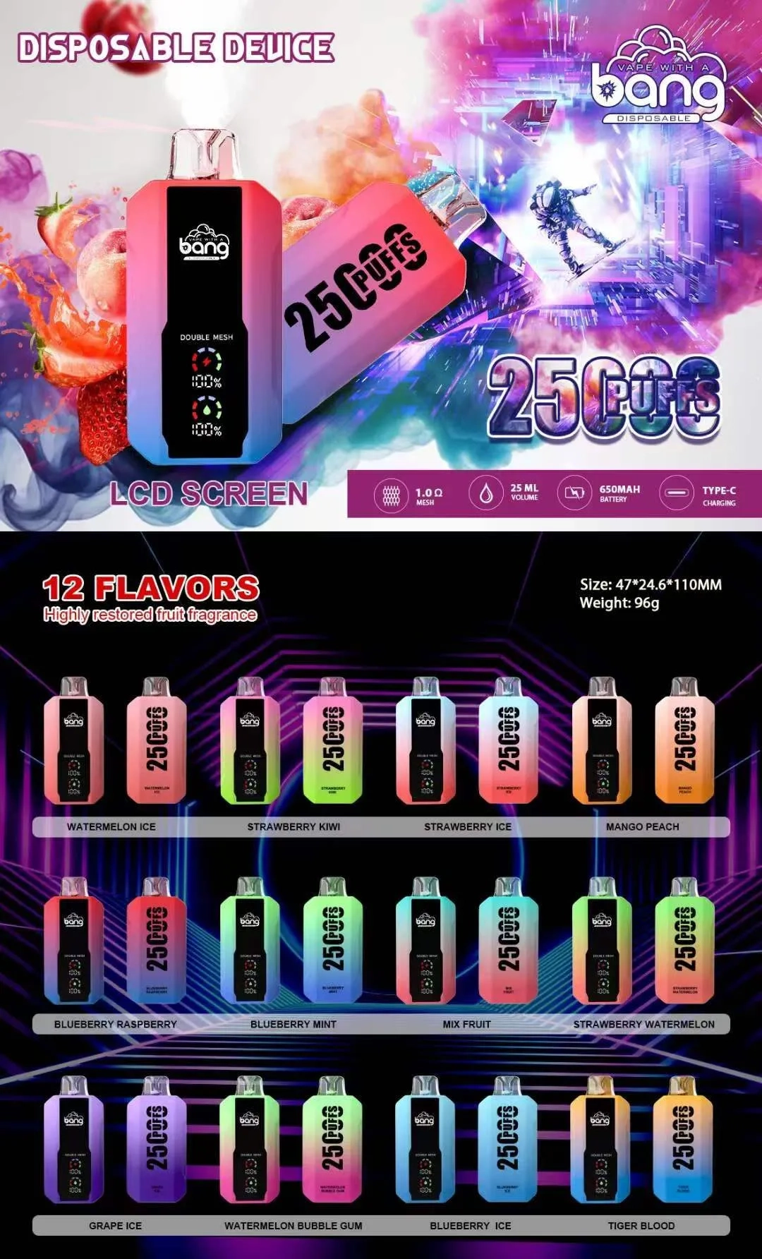 Bang 25000 Puffs Flavor Collection