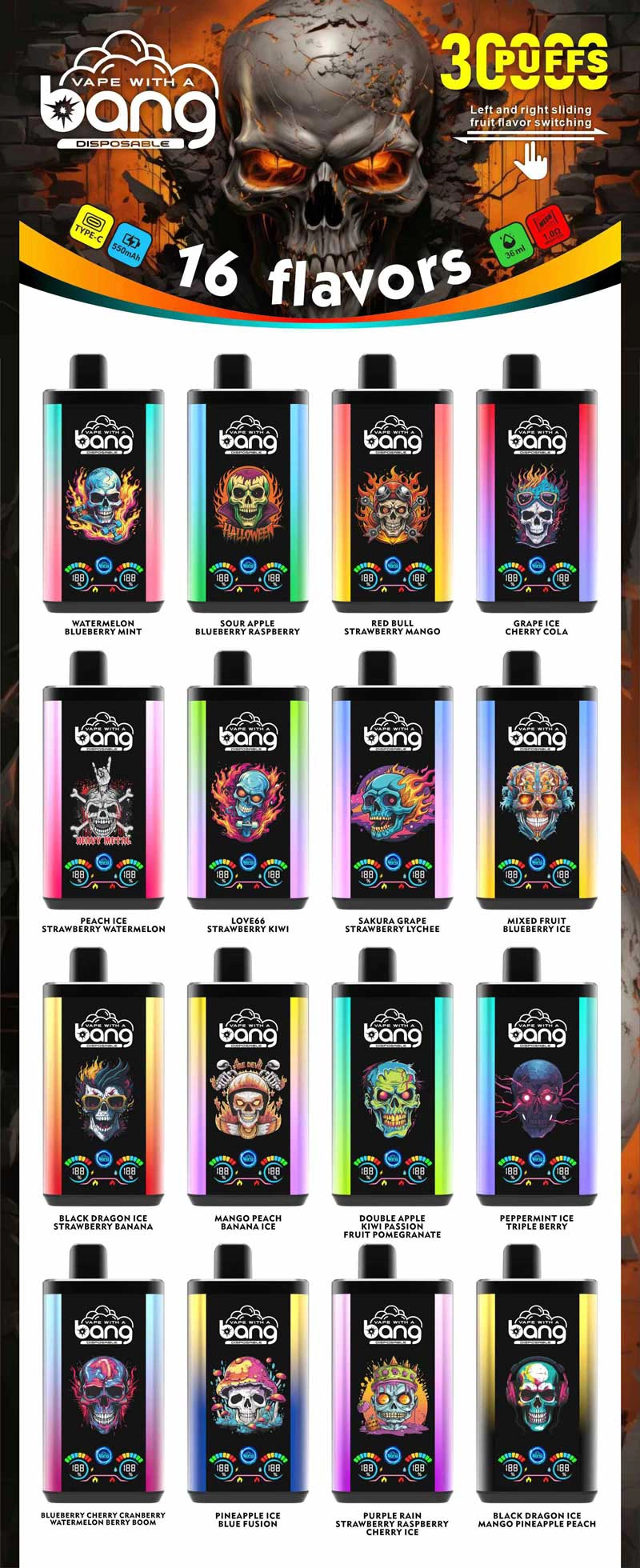 Bang 30000 pro Flavor Collection