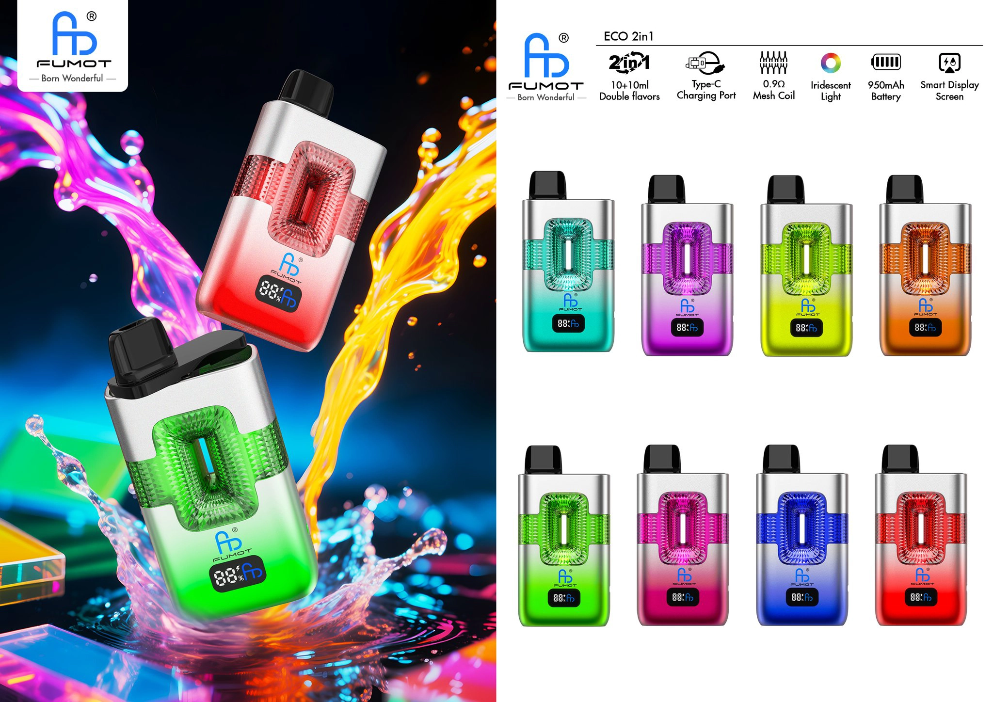 Fumot ECO 2IN1 50K Flavor Collection