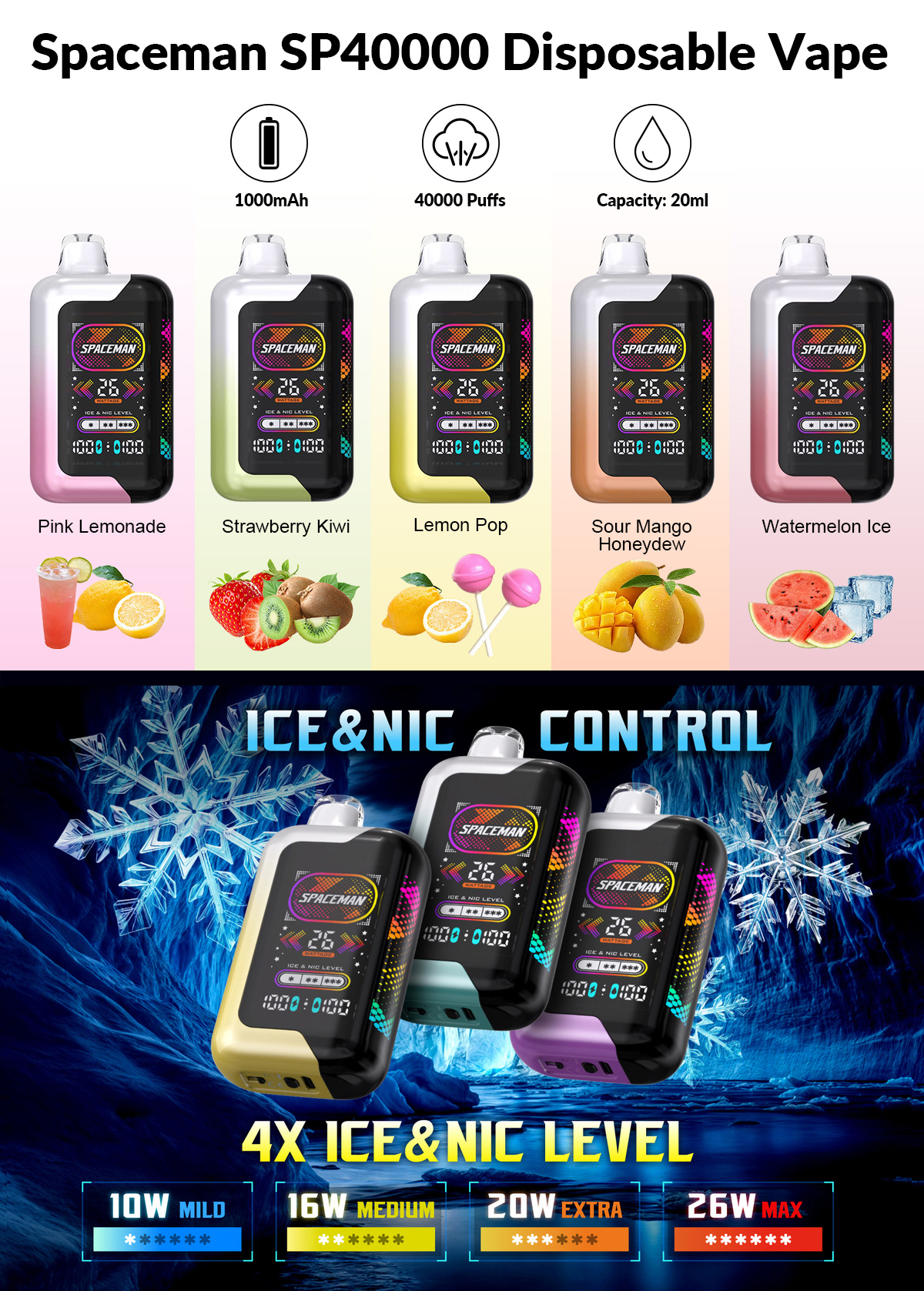 SMOK Spaceman SP40000 Flavor Collection
