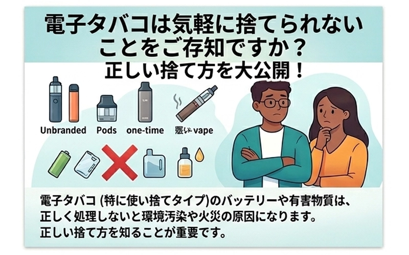一次性デバイスが「危険物」になる理由