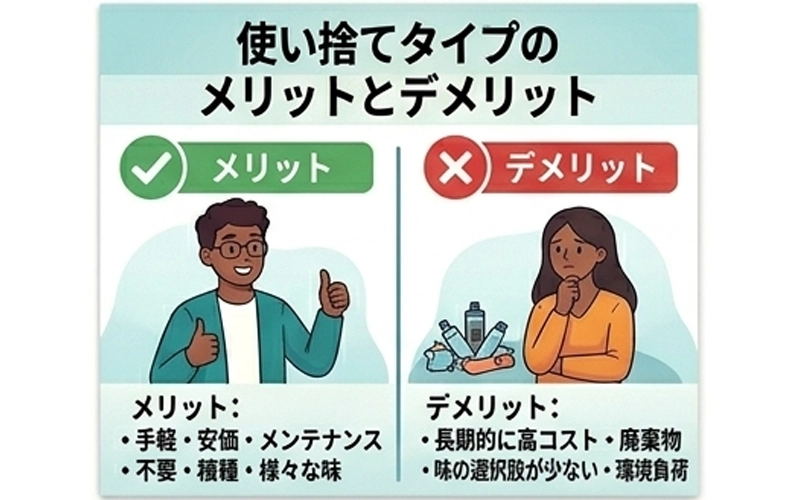 従来のタバコや加熱式タバコとの違い