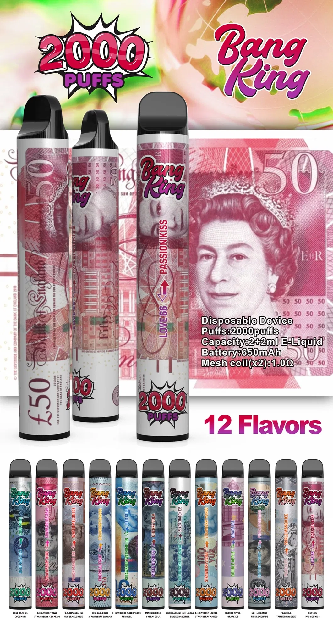BANG KING 2000 Puffs
